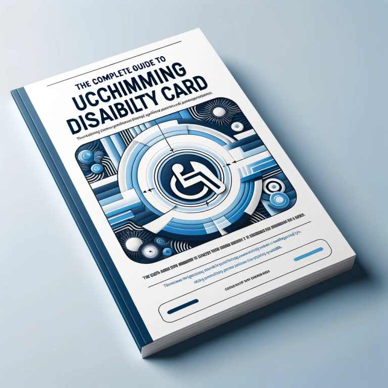 Graphic of a disability card application.